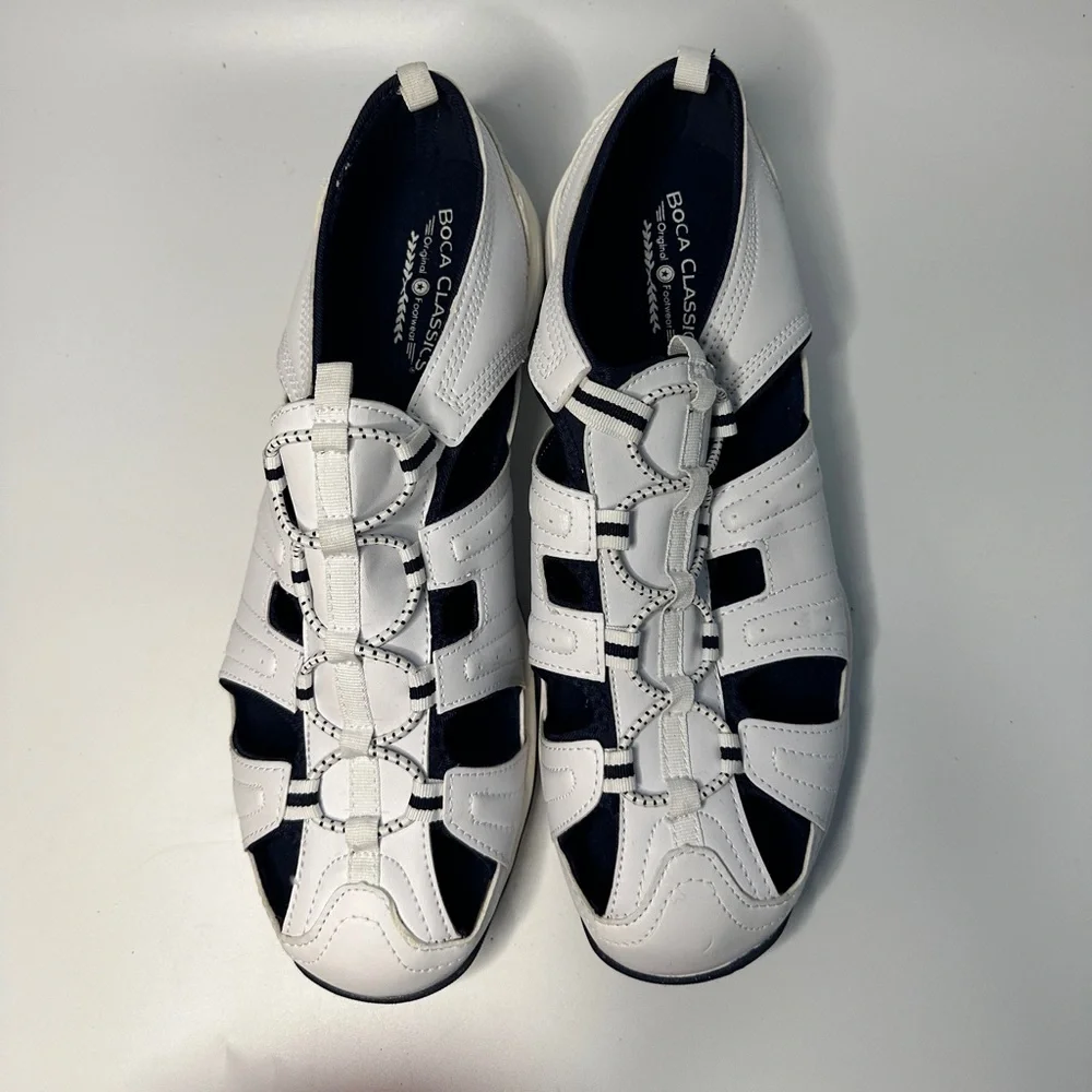 Men’s Boca Classics Typhoon White Sneaker Sandals Size 11